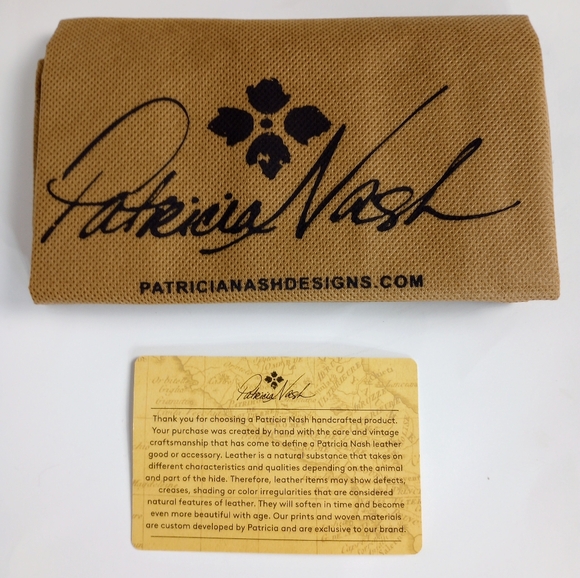 NWT Patricia Nash Marisol Tooled Leather sling bag, Soft Green - Picture 9 of 10